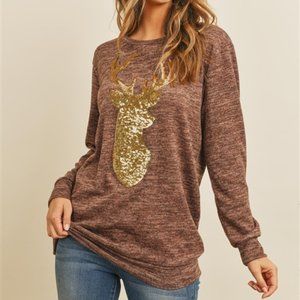 New Junior's Cute Boutique Mocha brown glitter